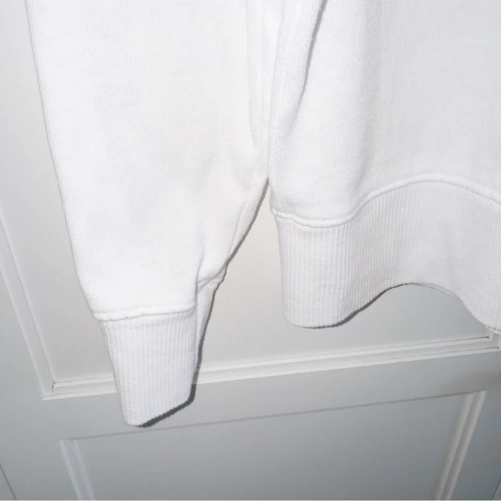 Sundry White Hooded Sweatshirt with Perforated Back Design - Picture 7 of 13